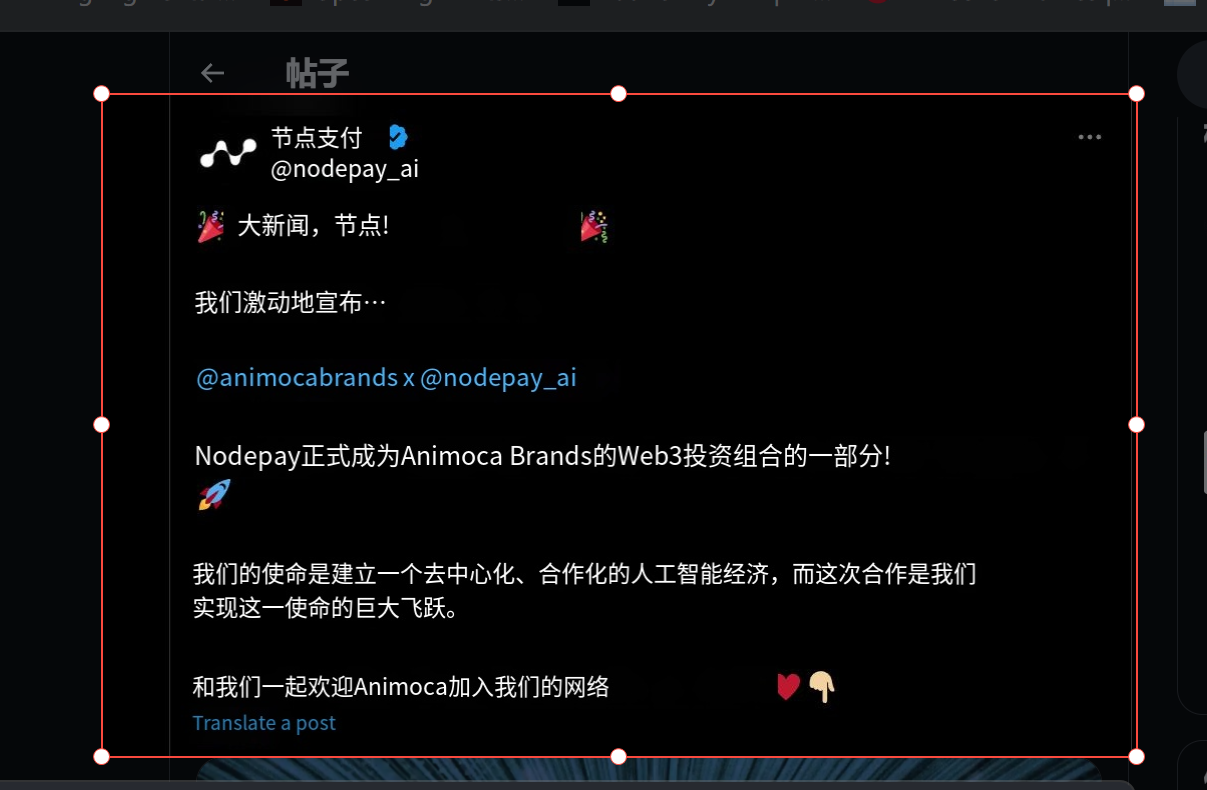 "NODEPAY"扩展程序挖矿项目（garss模式），目前正式上线阶段，虽然有项目投资披露但无明确投资金额！